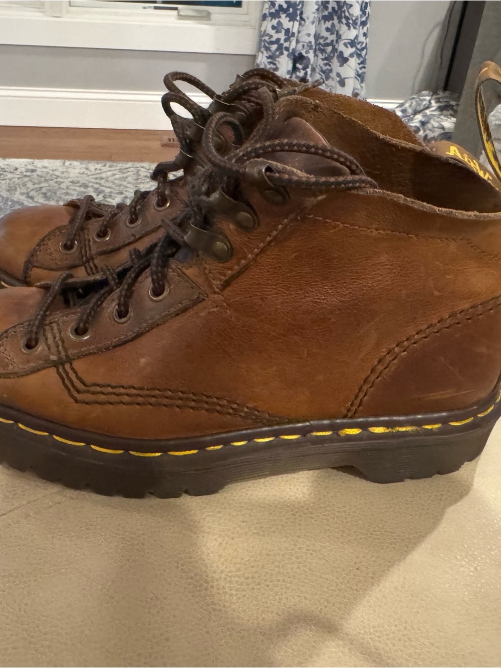 Dr. Martens Brown Leather Lace-Up Women's Boots